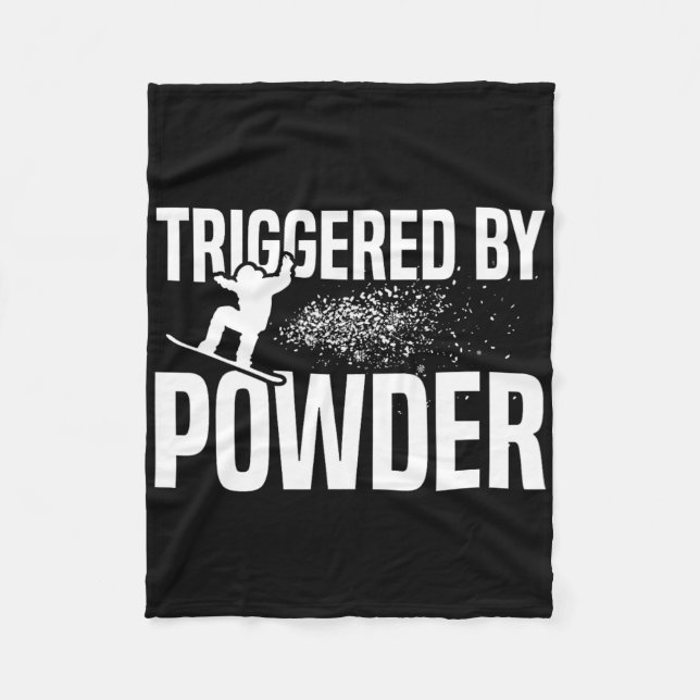 Snowboarding-snowboardbords utlöst av pulver 1 fleecefilt (Framsidan)