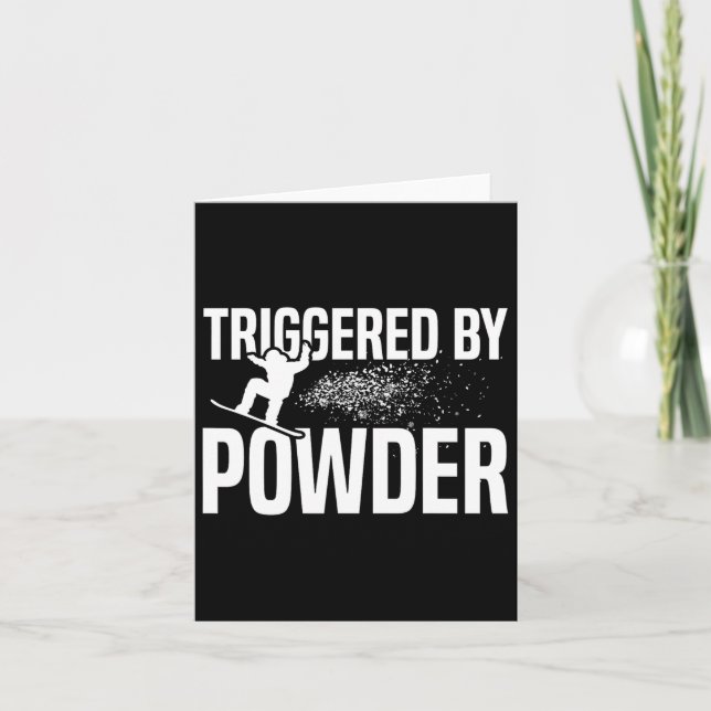 Snowboarding-snowboardbords utlöst av pulver 1 kort (Framsida)