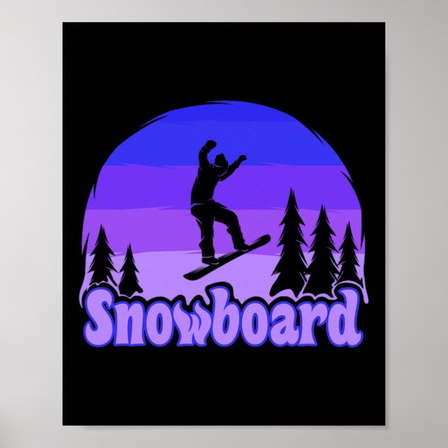 Snowboarding Snowboarder 1 Poster (Framsidan)