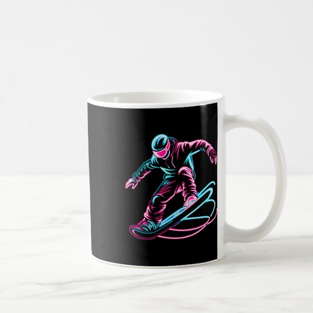 Snowboarding Snowboarder 3 Kaffemugg (Höger)