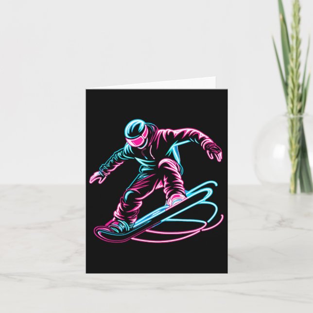 Snowboarding Snowboarder 3 Kort (Framsida)