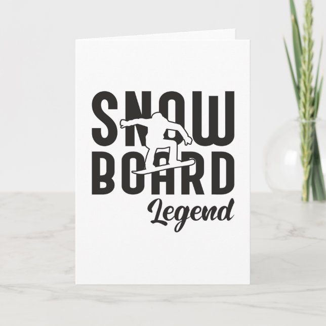 Snowboarding Snowboarder Funny Gift Idea Kort (Framsida)