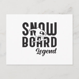 Snowboarding Snowboarder Funny Gift Idea Vykort