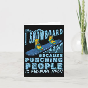 Snowboarding Snowboarder Gift Kort