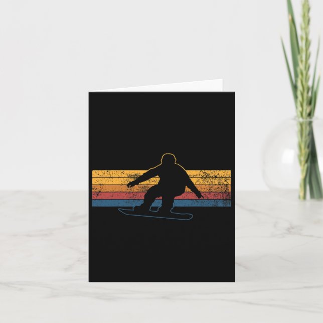 Snowboarding Snowboarder Kort (Framsida)