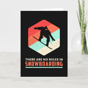 Snowboarding Snowboarder Retro Gift Kort