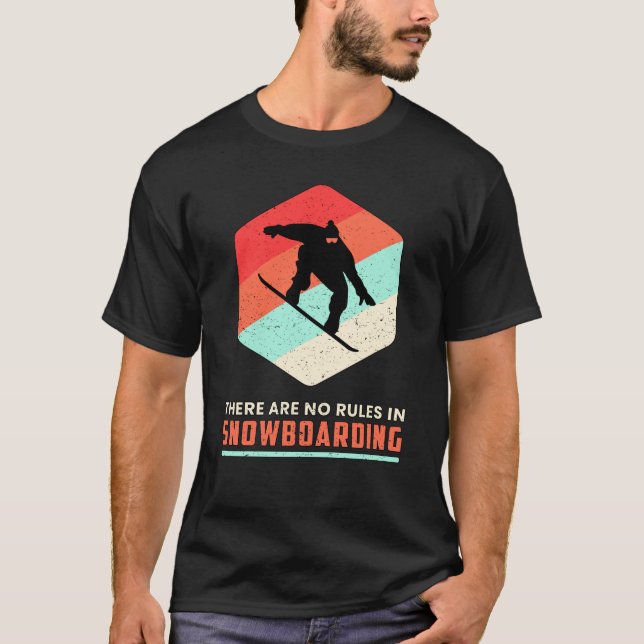 Snowboarding Snowboarder Retro Gift T Shirt (Framsida)