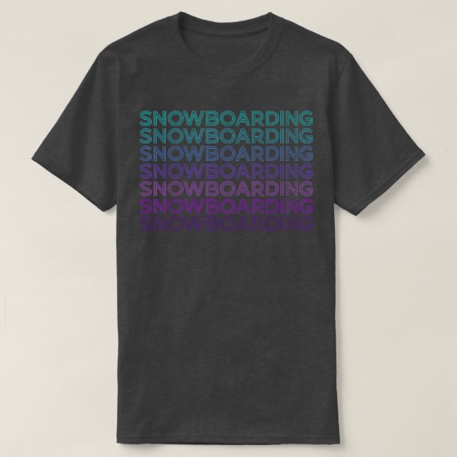 Snowboarding Snowboarder Retro T Shirt (Design framsida)