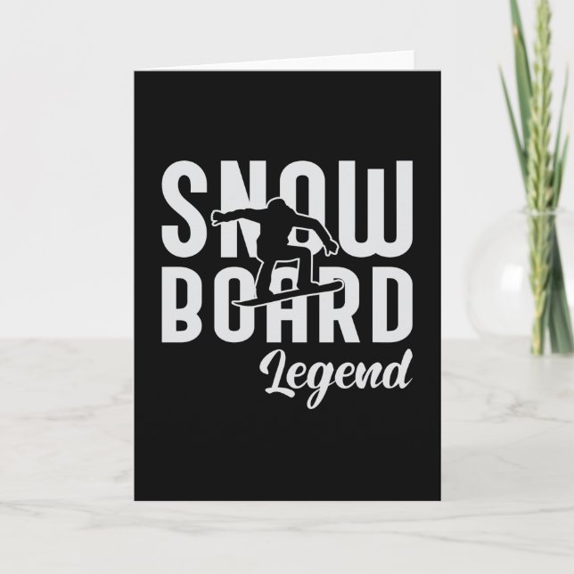 Snowboarding Snowboarder Snö Funny Gift Kort (Framsida)