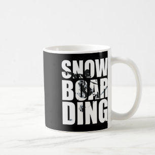 Snowboarding som säger att Wintersport Fläkt Under Kaffemugg