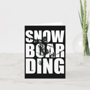 Snowboarding som säger att Wintersport Fläkt Under Kort