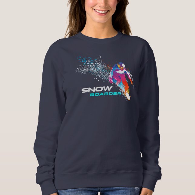Snowboarding | Sötskjorta för kvinnor T Shirt (Framsida)