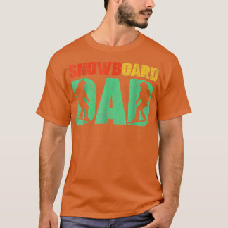 Snowboarding Sports Älskare Vintage Snowboard Papp T Shirt