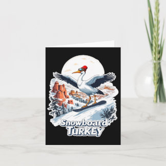Snowboarding Stork i turkiska vinterscen Kort