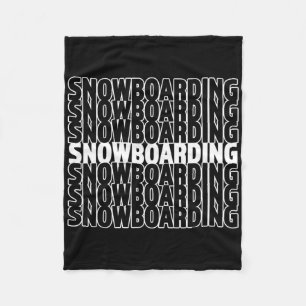 Snowboarding - Underbar Snowboarder Winter Gift Fleecefilt