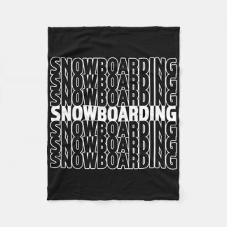 Snowboarding - Underbar Snowboarder Winter Gift Fleecefilt