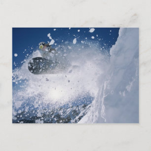 Snowboarding vid Snowbird Resort, Wasatch Vykort