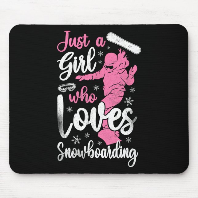 Snowboarding Vintage Girl 2 Musmatta (Framsidan)