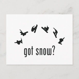 Snowboarding Vykort