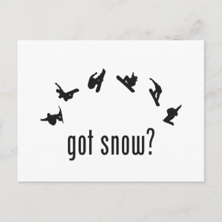 Snowboarding Vykort