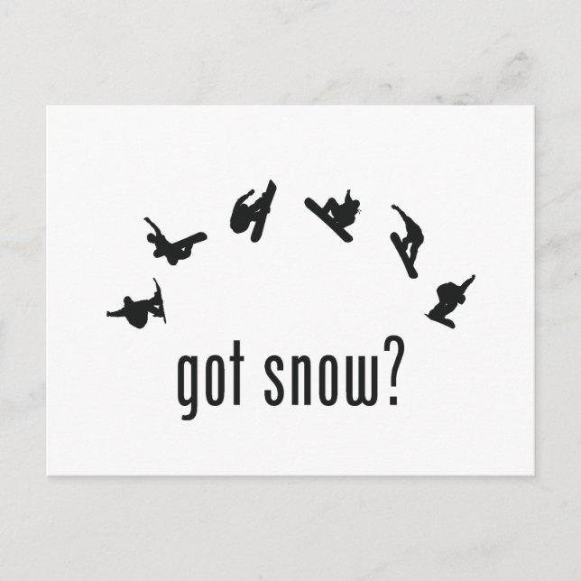 Snowboarding Vykort (Framsida)