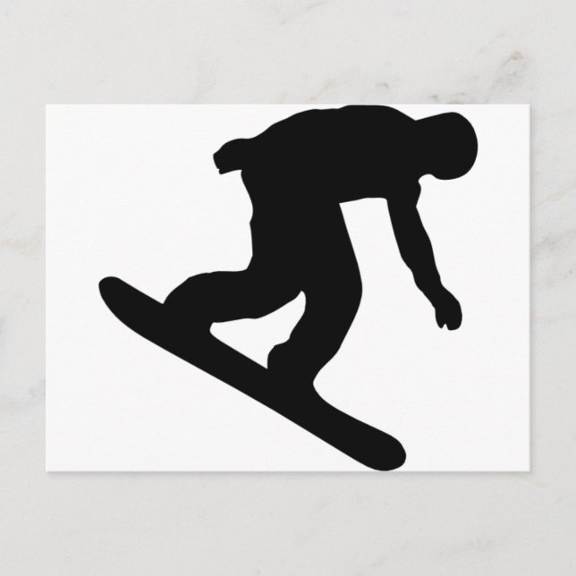 Snowboarding Vykort (Framsida)