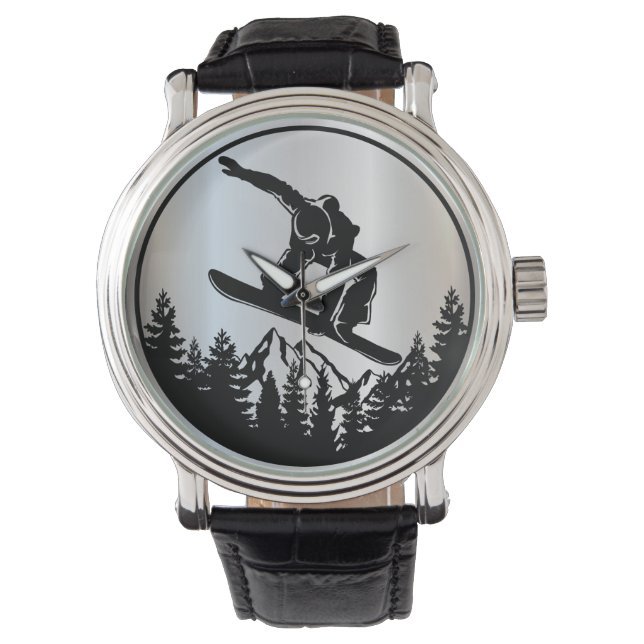 Snowboarding Watch Armbandsur (Framsida)