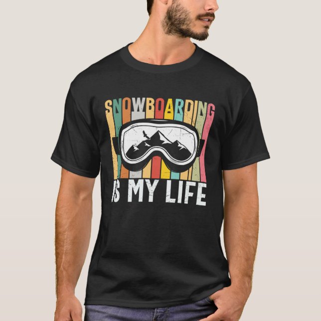 Snowboarding Winter Snowboard Snowboarder  1 T Shirt (Framsida)