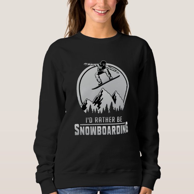 Snowboarding Winter Snowboarder Gift T Shirt (Framsida)