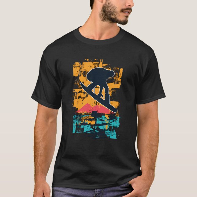 Snowboarding Winter Sports Ski Vacation Extreme Sp T Shirt (Framsida)