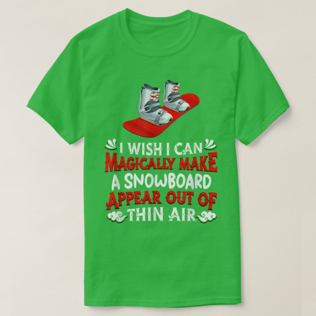 Snowboarding Winter SportsMagic Snowboar T Shirt (Design framsida)