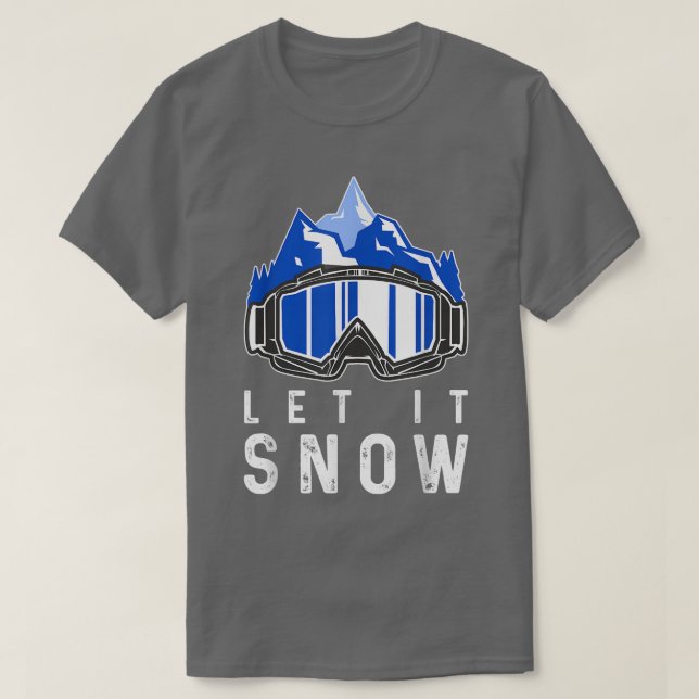 Snowboarding Winter SportsSnowboarder Snö Ski Gog T Shirt (Design framsida)
