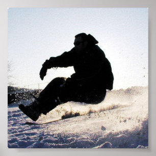 Snowboardingbildtryck Poster