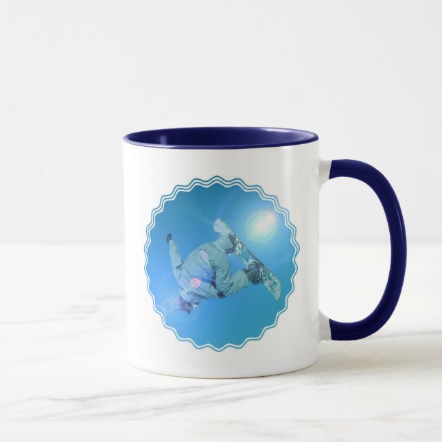Snowboardingen lurar bildkaffemuggen mugg (Höger)