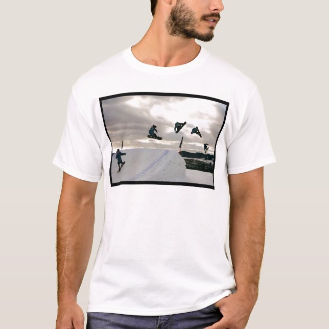 Snowboardingen lurar manar T-tröja T-shirt (Framsida)