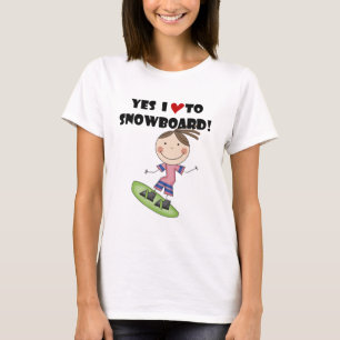 SnowboardingflickaTshirts och gåvor T Shirt