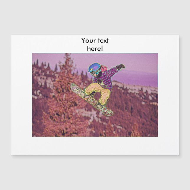 Snowboardingmålning (Framsida)