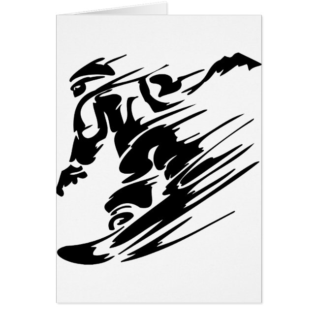 Snowboardingytterlighetsportar Hälsningskort (Framsidan)