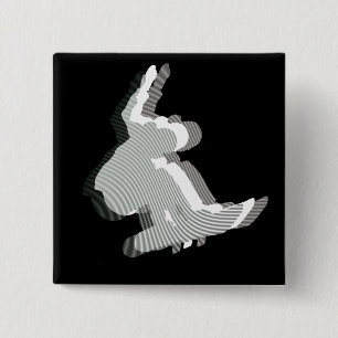 Snowboardlogotypdesignen kvadrerar klämmer fast knapp