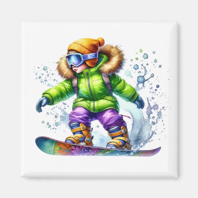 Snowboardmagnet   magnet (Framsidan)