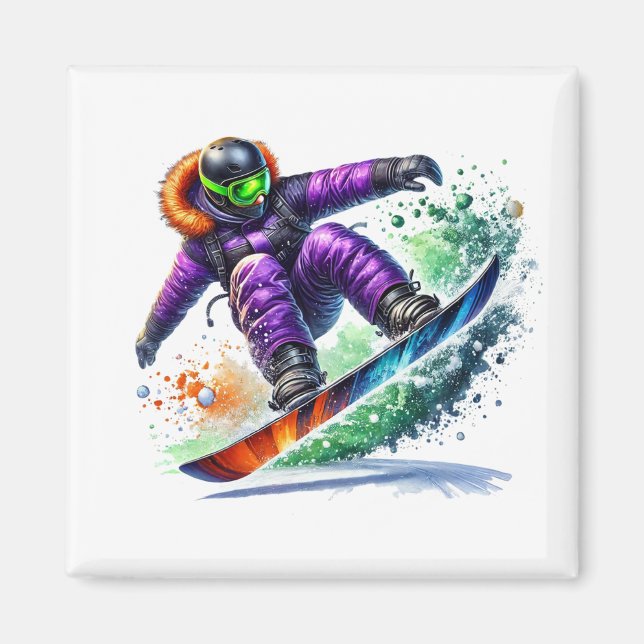 Snowboardmagnet   magnet (Framsidan)