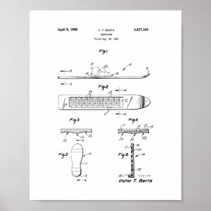 Snowboardpatent Poster