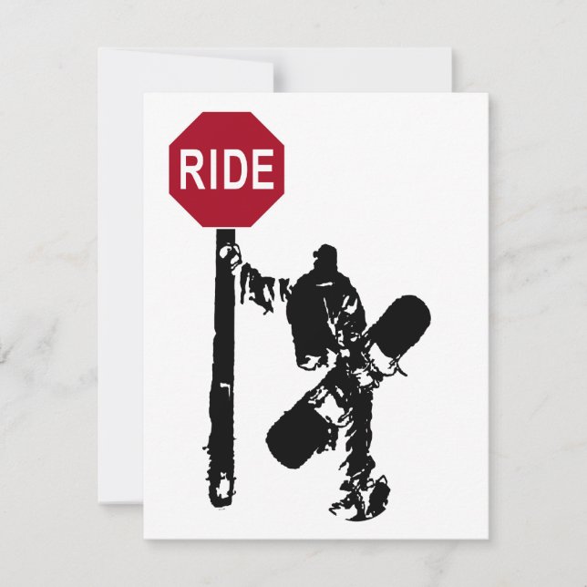 Snowboardriktningar? Inbjudningar (Framsida)