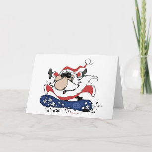 SnowboardSanta kort