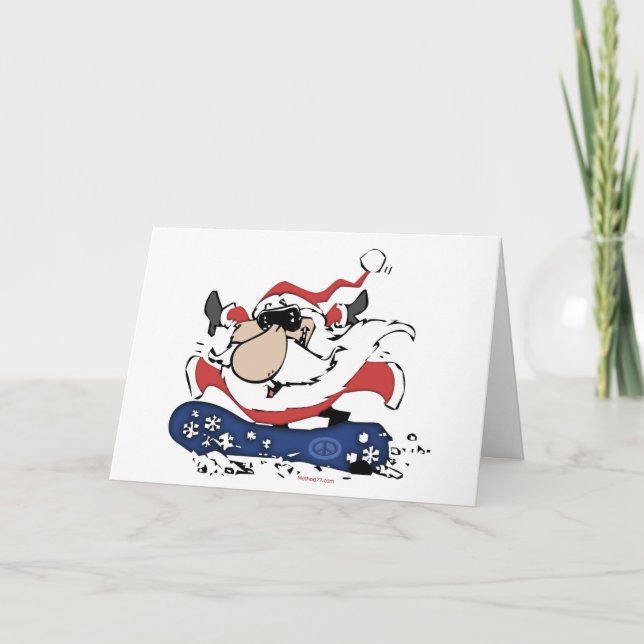 SnowboardSanta kort (Framsida)