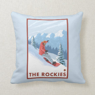 Snowboardscen - The Rockies Kudde
