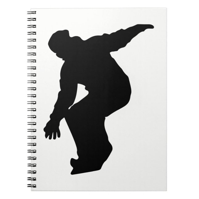 Snowboardsilhuett Anteckningsbok (Framsidan)