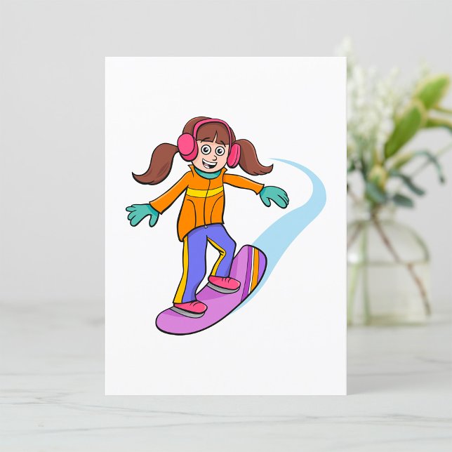 Snowboardtjej Inbjudningar (Skapare uppladdad)
