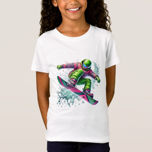 Snowboardtröja T Shirt (Framsida)