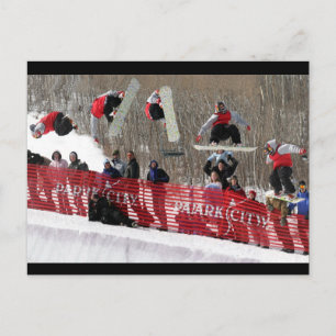Snowboardvykort Vykort
